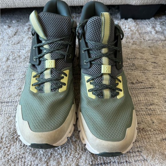 On Cloud Hi Edge Men’s Sneakers (Size 11) | Olive/Volt | Swiss Engineering - Picture 2 of 8